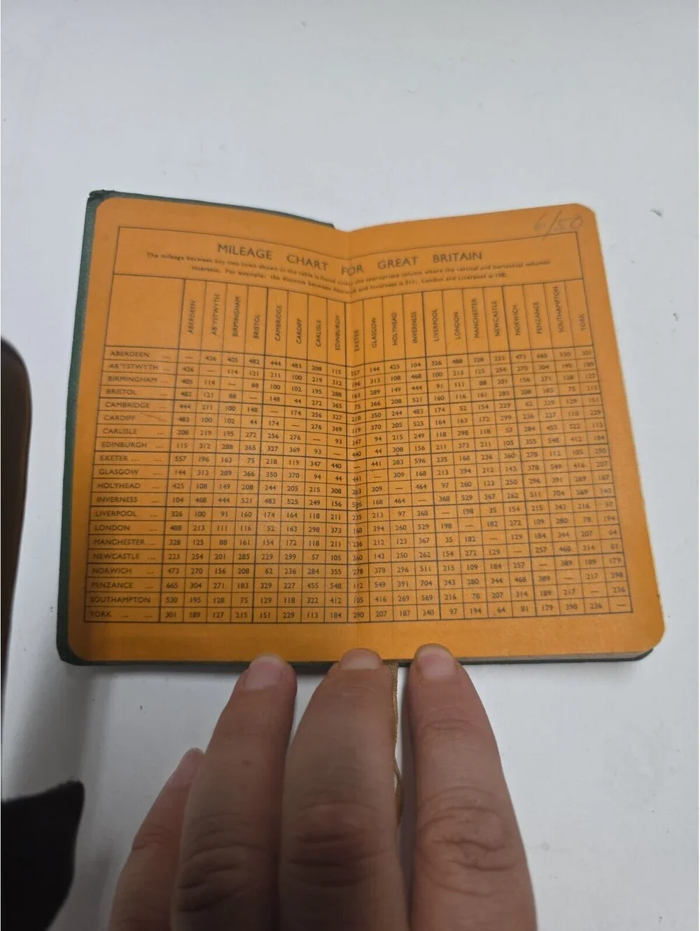 Vintage 1961 Collins Motorists Diary Record Book & Travel Info. Great Britain